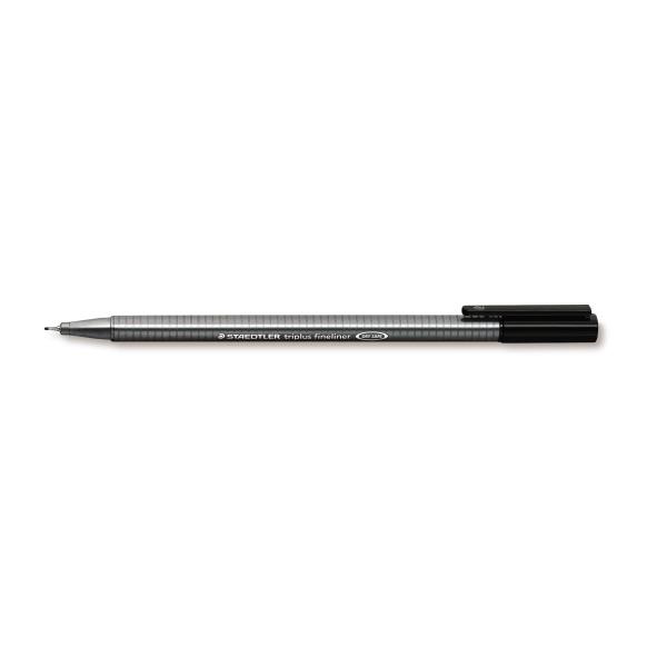 772618  334-9 Fiberpenn STAEDTLER triplus 0,3mm sort Tørkesikker penn med vannbasert blekk
